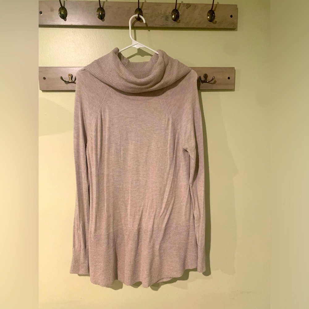 Cream Turtleneck Sweater